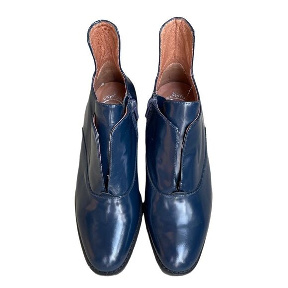 Jeffery Campbell Westerly Booties Blue Brushed Patent Leather Size 36.5 - Picture 3 of 8